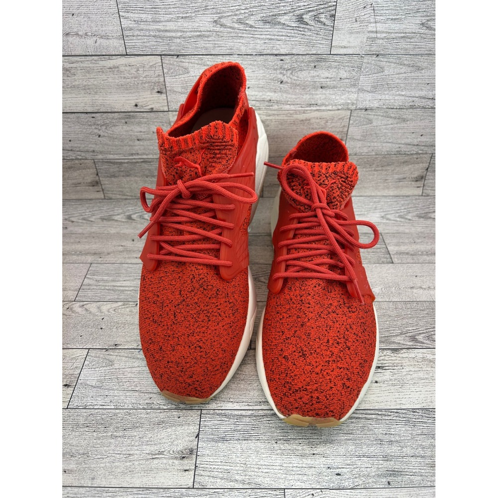 Puma Blaze of Glory Limitless Evoknit Mens 9.5 Red Orange Trinomic Sneakers